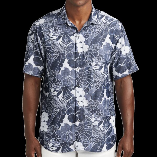 Coconut Point Playa Flora Short Sleeve Shirt Thumbnail