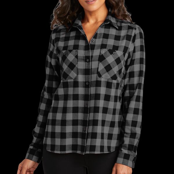 Women's Plaid Flannel Shirt Thumbnail