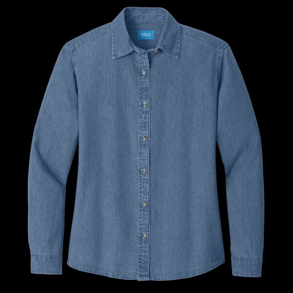Women's Long Sleeve Value Denim Shirt Thumbnail