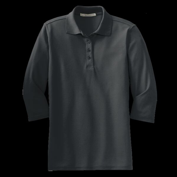 Women's Silk Touch 3/4 Sleeve Polo Thumbnail