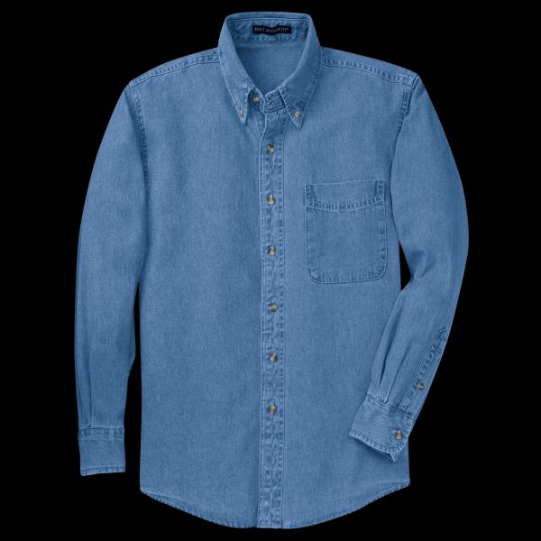 Tall Long Sleeve Denim Shirt Thumbnail