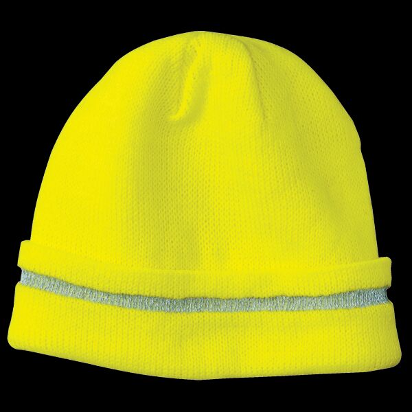 Enhanced Visibility Beanie with Reflective Stripe Thumbnail