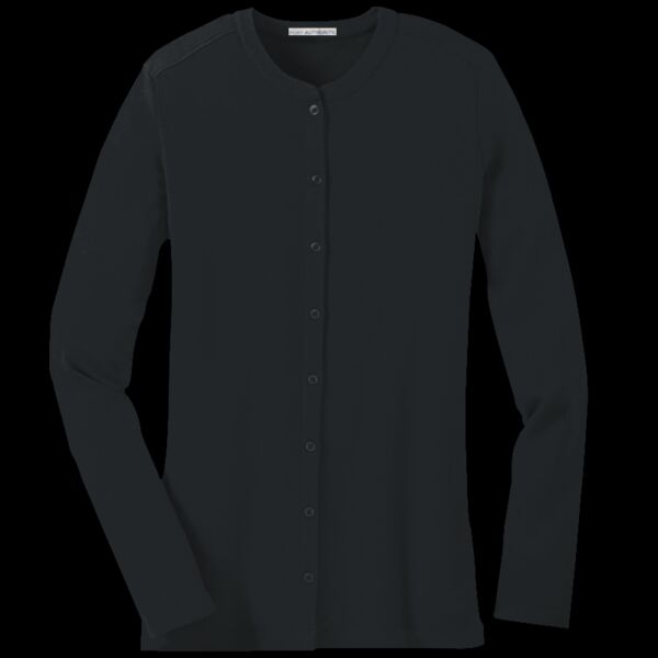 Women's Concept Stretch Button Front Cardigan Thumbnail