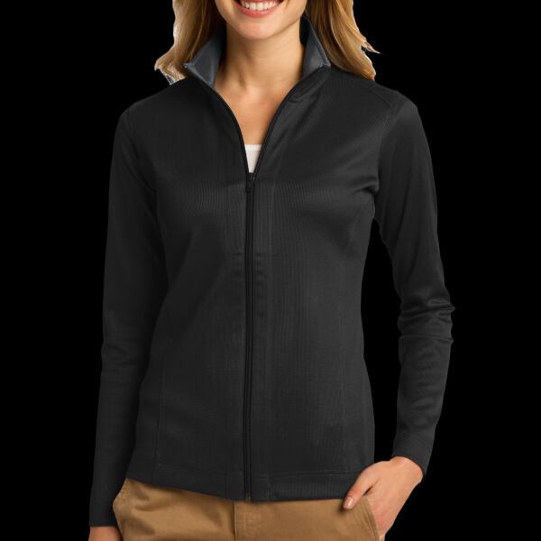 Women's Vertical Texture Full Zip Jacket Thumbnail