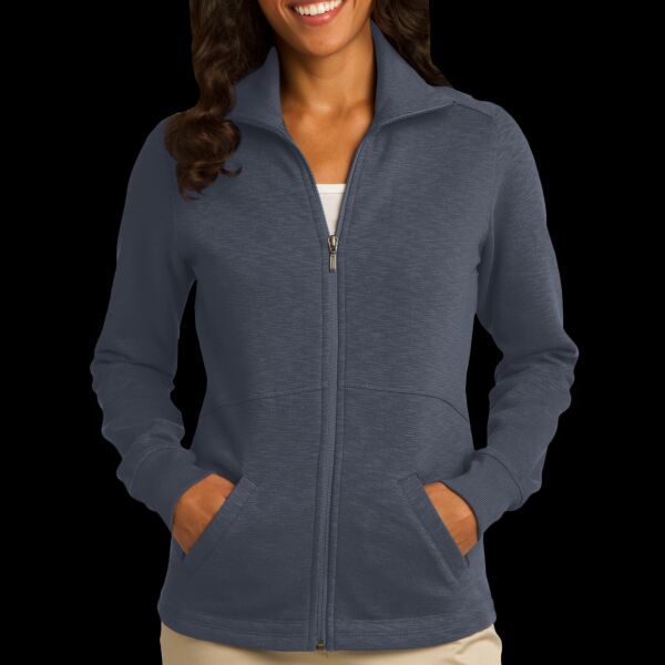Women's Slub Fleece Full Zip Jacket Thumbnail