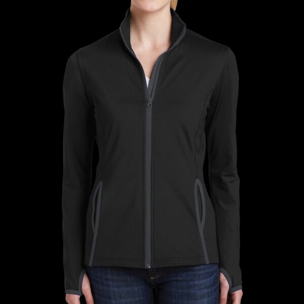 Women's Sport Wick ® Stretch Contrast Full Zip Jacket Thumbnail