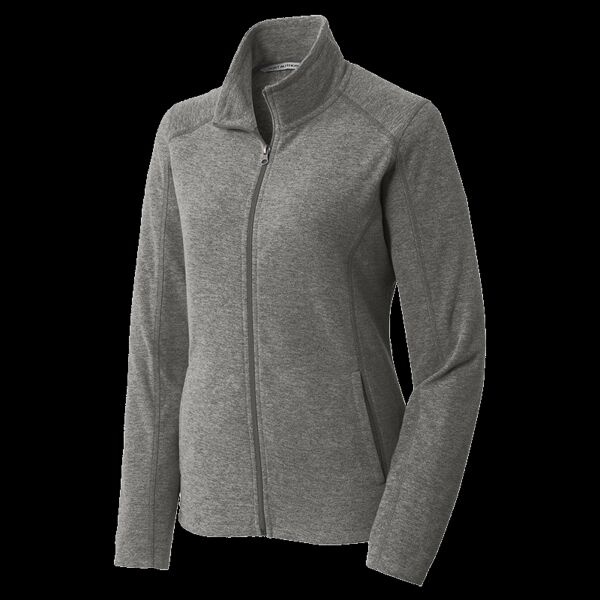 Women's Heather Microfleece Full Zip Jacket Thumbnail
