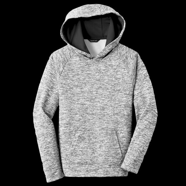 Youth PosiCharge ® Electric Heather Fleece Hooded Pullover Thumbnail