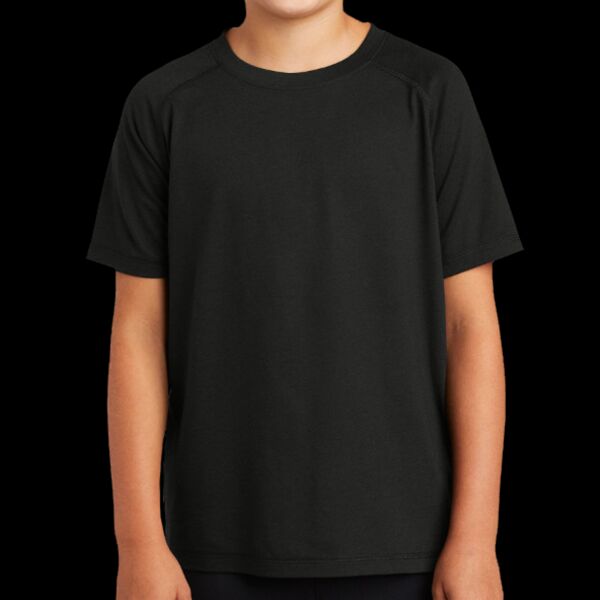 Youth PosiCharge ® Tri Blend Wicking Raglan Tee Thumbnail