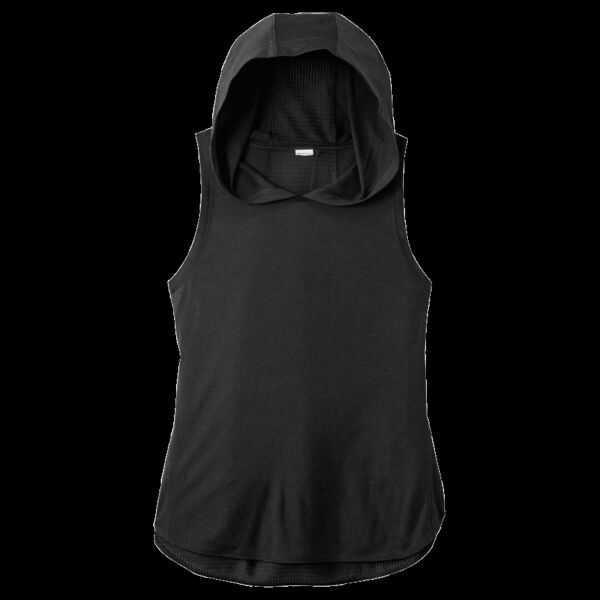 Women's PosiCharge ® Tri Blend Wicking Draft Hoodie Tank Thumbnail