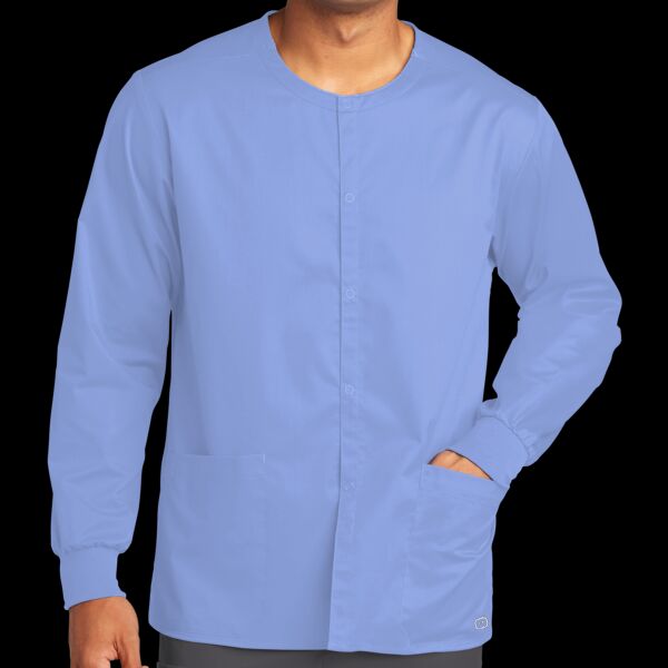 Unisex WorkFlex Snap Front Scrub Jacket Thumbnail