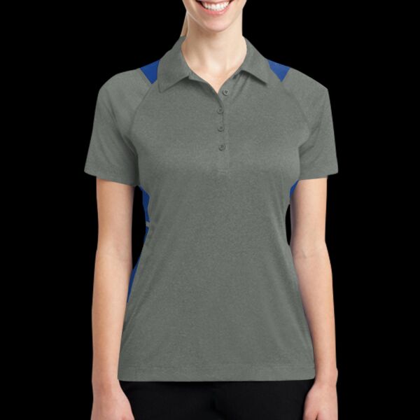 Ladies Heather Colorblock Contender Polo Thumbnail