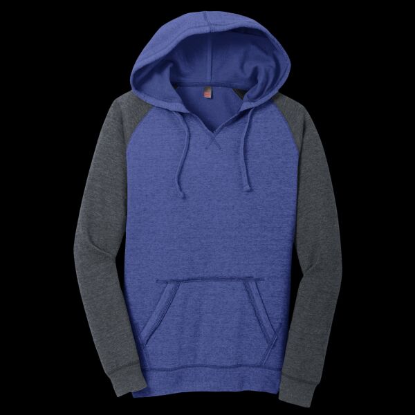 Women's Lightweight Fleece Raglan Hoodie Thumbnail