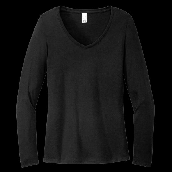 Women's Perfect Tri ® Long Sleeve V Neck Tee Thumbnail