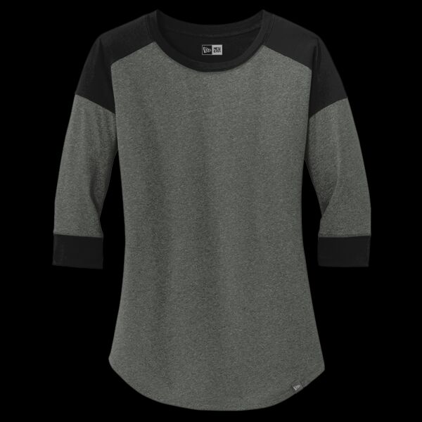 Ladies Heritage Blend 3/4 Sleeve Baseball Raglan Tee Thumbnail