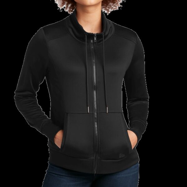 Ladies Performance Terry Full Zip Cowl Thumbnail
