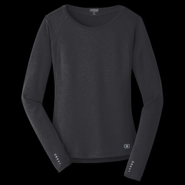 Ladies Long Sleeve Pulse Crew Thumbnail