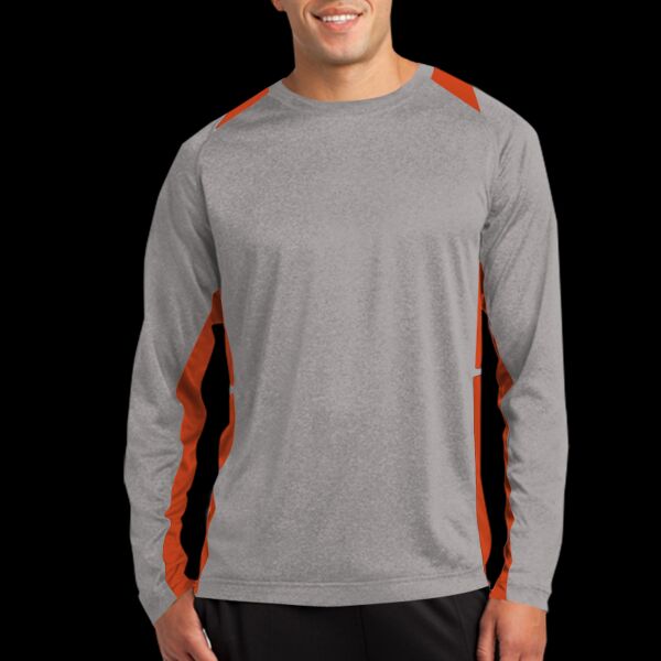 Long Sleeve Heather Colorblock Contender Tee Thumbnail