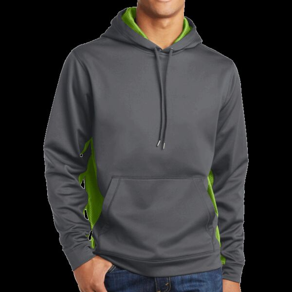 Sport Wick ® CamoHex Fleece Colorblock Hooded Pullover Thumbnail