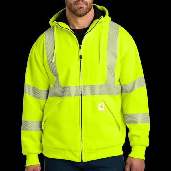 Ansi 107 Class 3 Lined Full Zip Sweatshirt Thumbnail