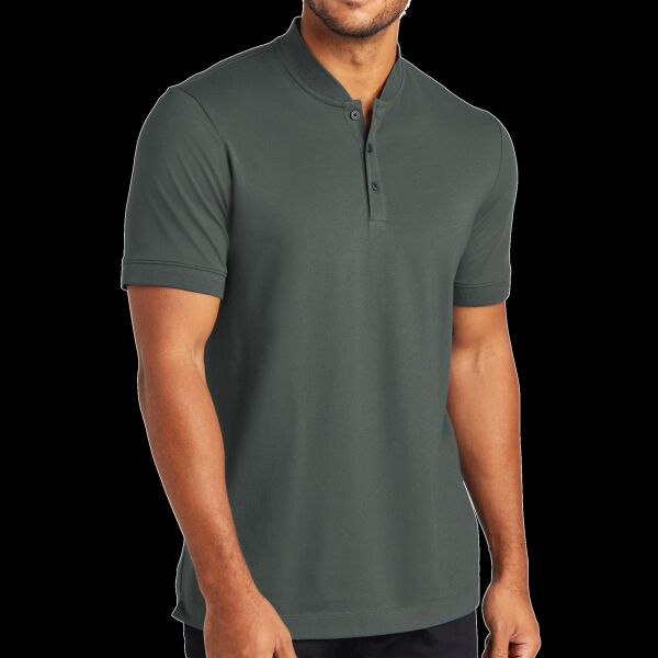 Stretch Pique Henley Thumbnail