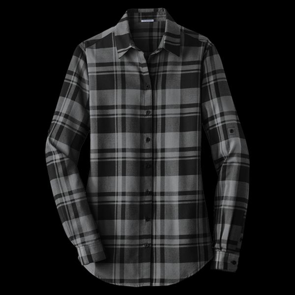 Women's Plaid Flannel Tunic Thumbnail
