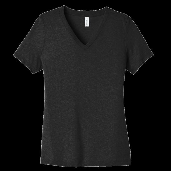 Women's Relaxed Heather CVC V Neck Tee Thumbnail
