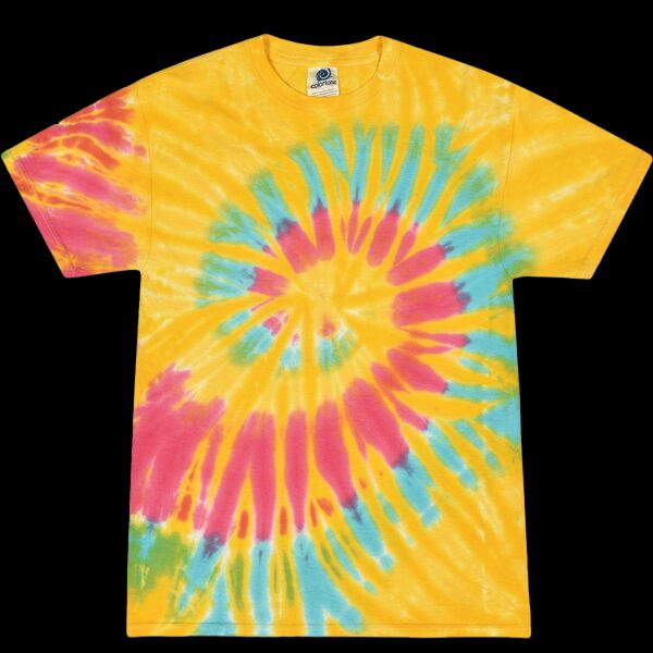 Unisex Multi-Color Tie-Dyed T-Shirt Thumbnail